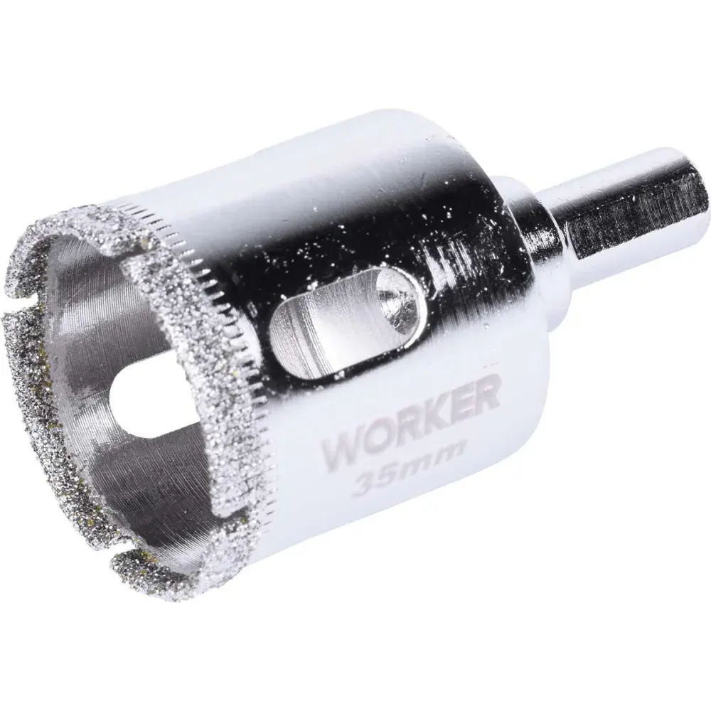Serra copo diamantada para porcelanato 35MM Worker — fotografia 2