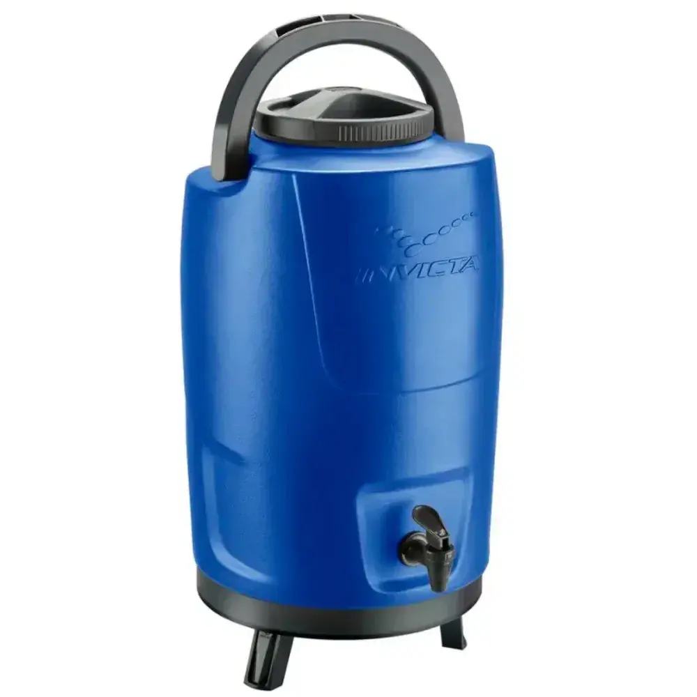 Botijão isotérmico com torneira 12L azul Invicta — fotografia 2