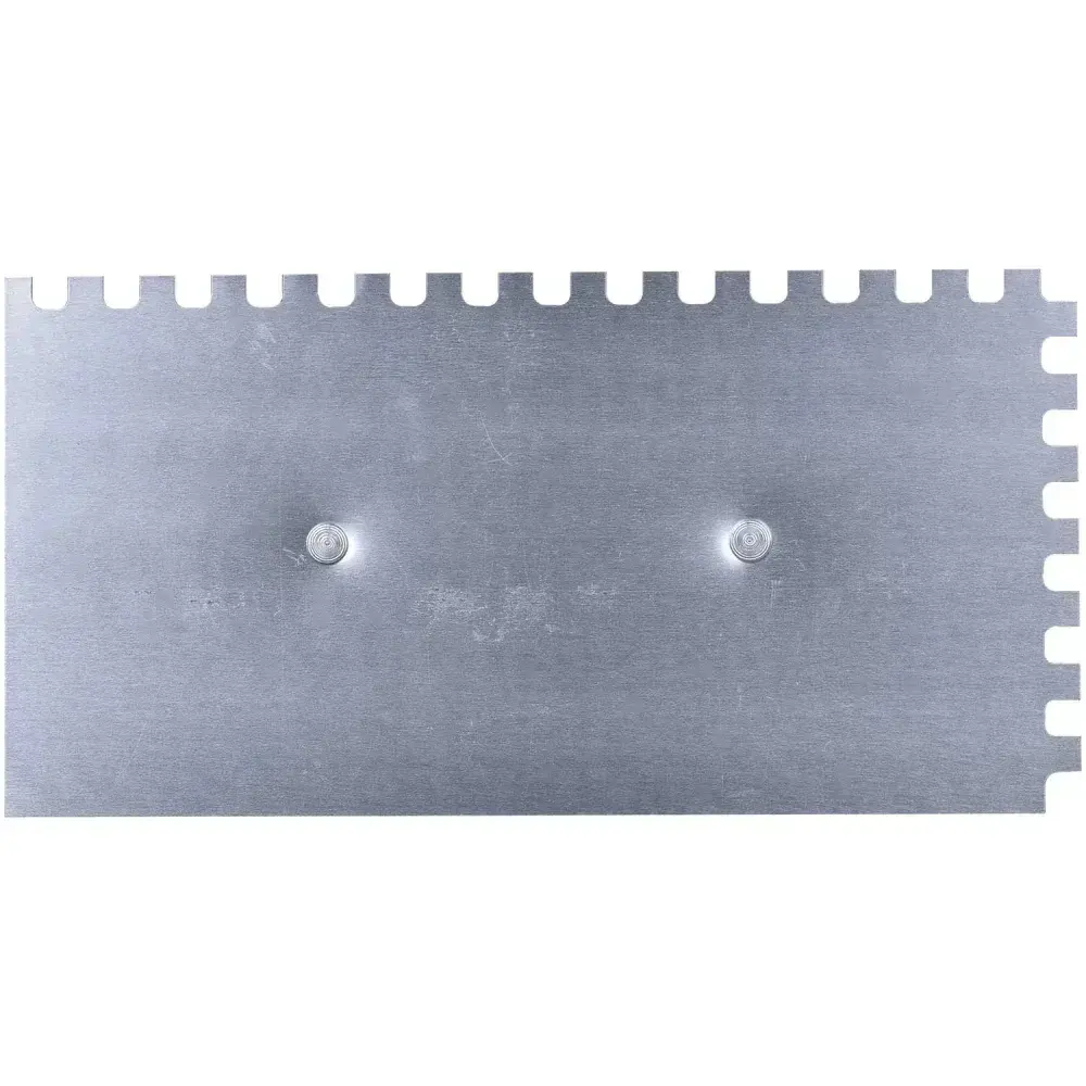 Desempenadeira de aço dentada 12×24 cm 404004 Momfort — fotografia 10