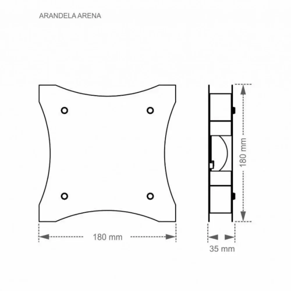 Luminária arandela arena 10W 2700K branca Taschibra — fotografia 3