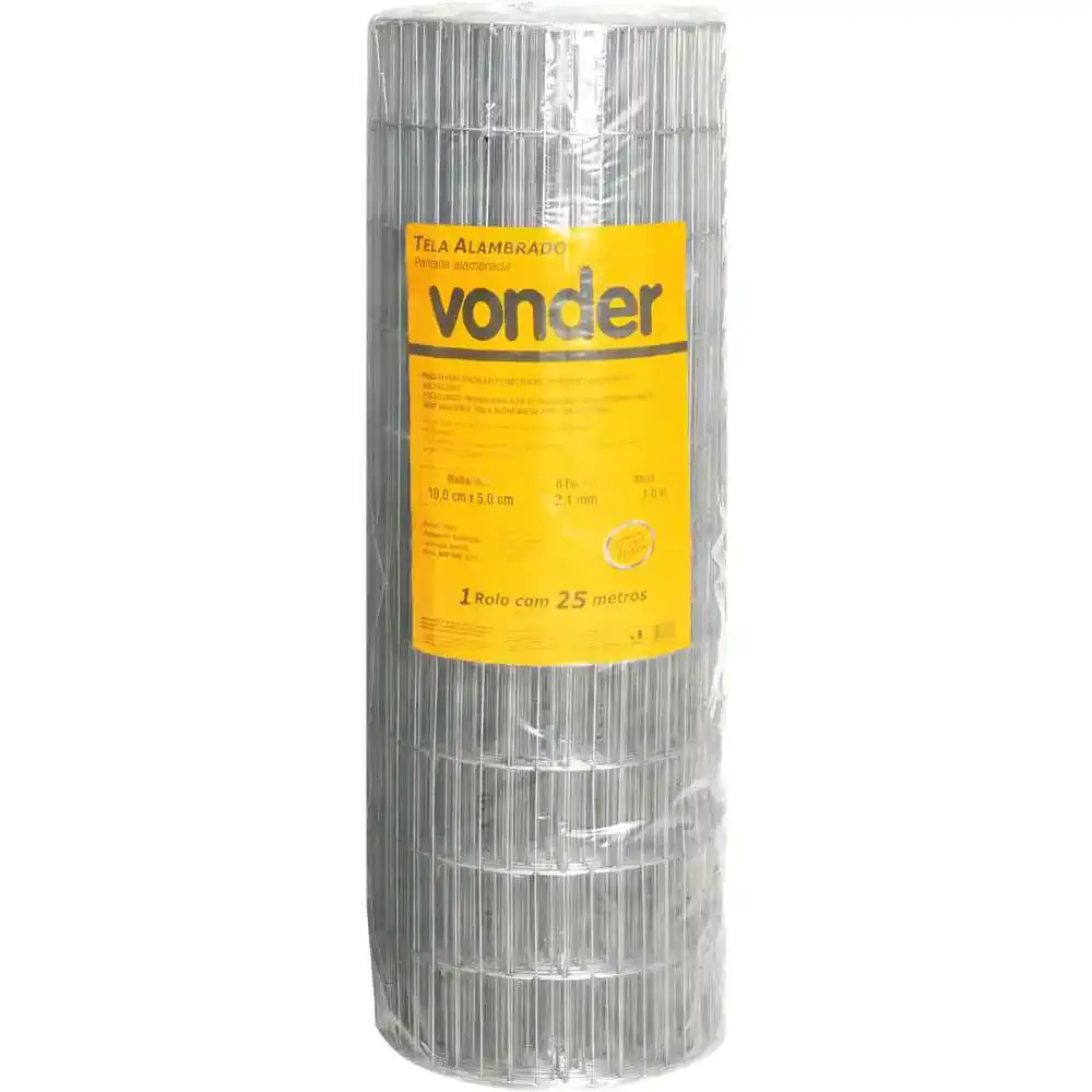 tela alambrado 100x50x1,90mm 1,0x25m 8067105010 Vonder — fotografia 2