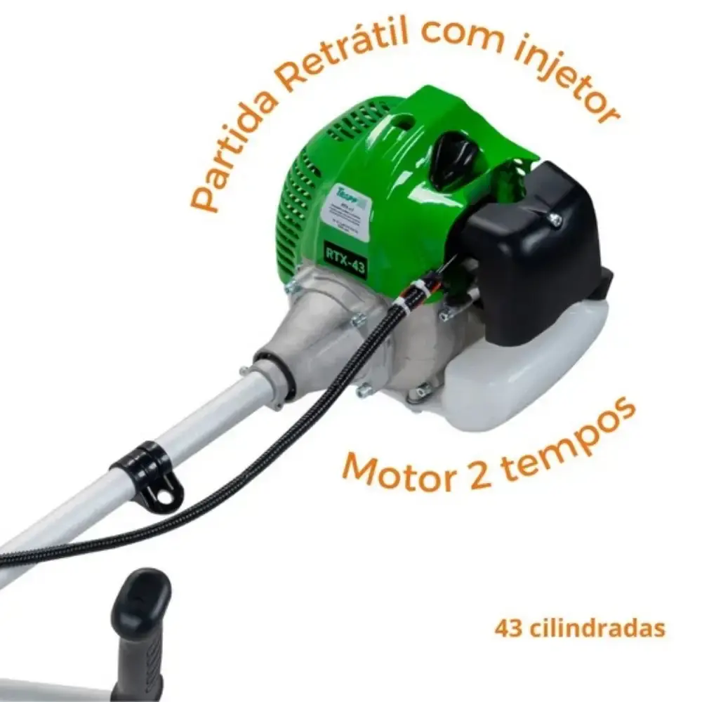 Roçadeira lateral a gasolina 1,25KW 43CC RTX-43CC Trapp — fotografia 2
