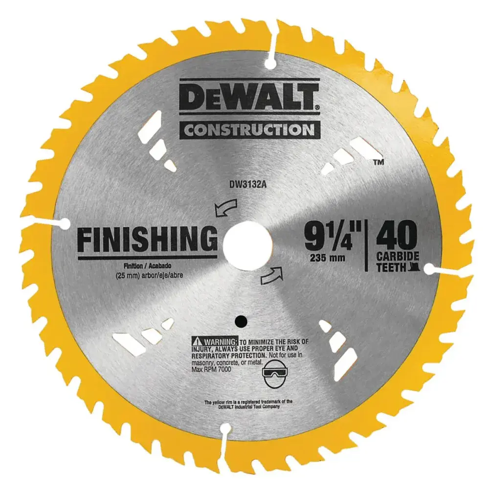 Disco para serra circular 9.1/4” 40 dentes DW3132A Dewalt — fotografia 2