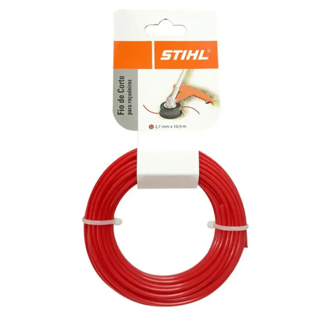 Fio de corte redondo vermelho 2,7MM 10,9M Stihl — fotografia de referência
