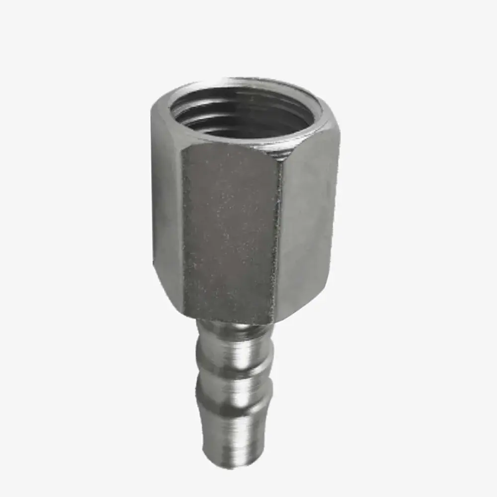 Adaptador fêmea 3/8 com espiga para mangueira 5/16 Schweers — fotografia de referência