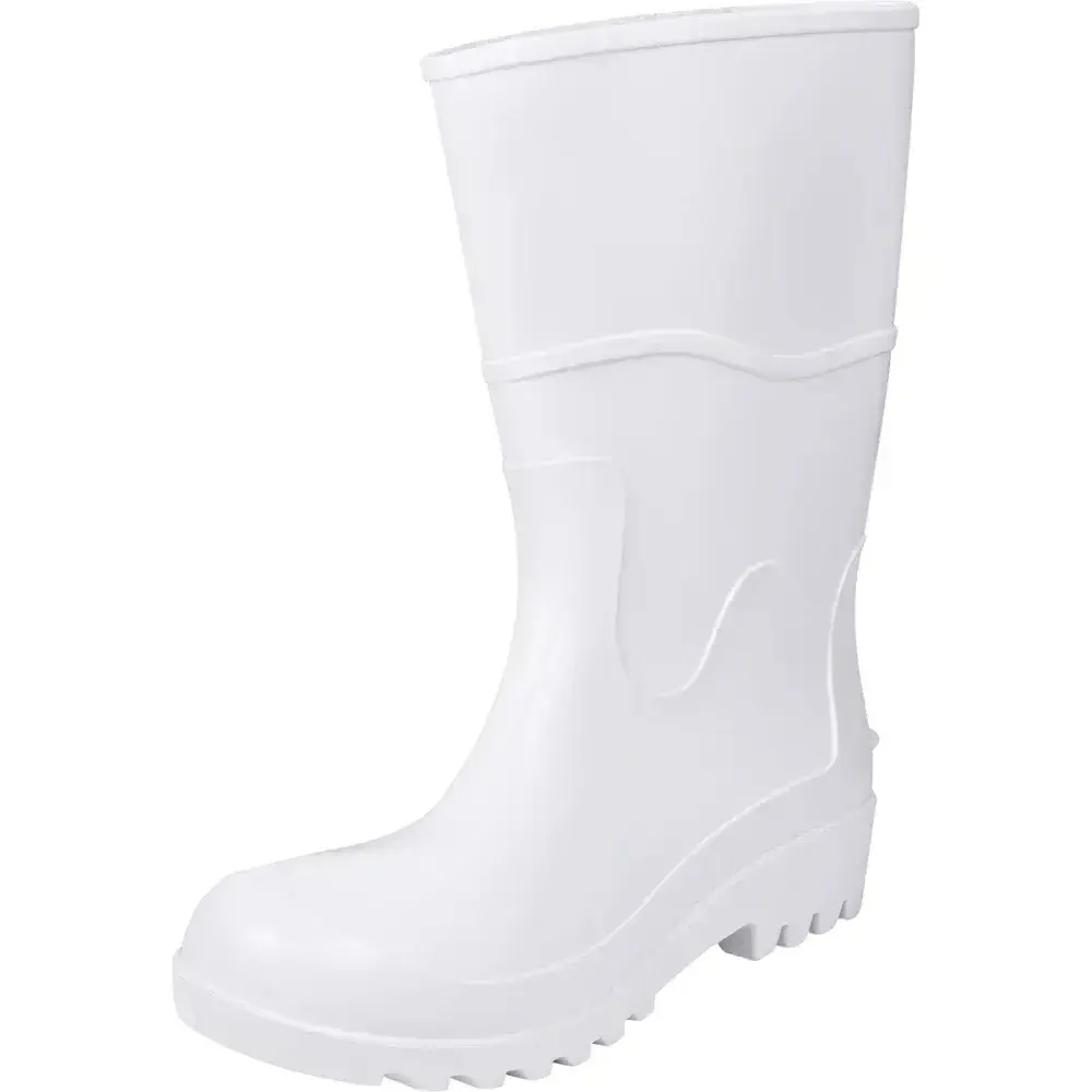 Bota pvc branca cano médio com forro N°39 Worker — fotografia 9