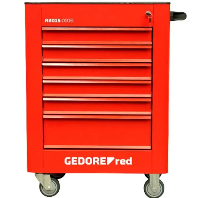 Carrinho para ferramentas com 6 gavetas R20150106 Gedore RED — fotografia de referência