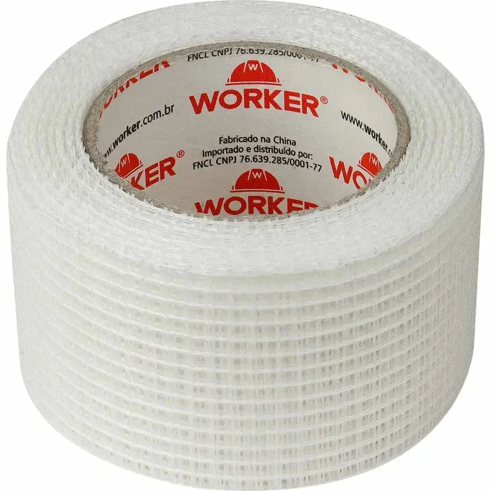 Tela adesiva para drywall trançada 48MMX20M Worker — fotografia 6