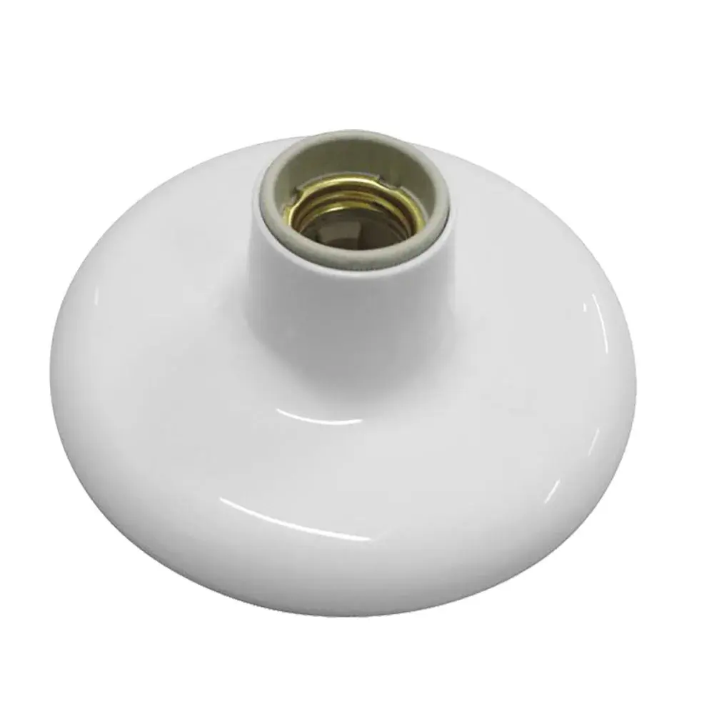 Plafon com receptáculo de porcelana E27 100W 250V preto Ilumi — fotografia de referência