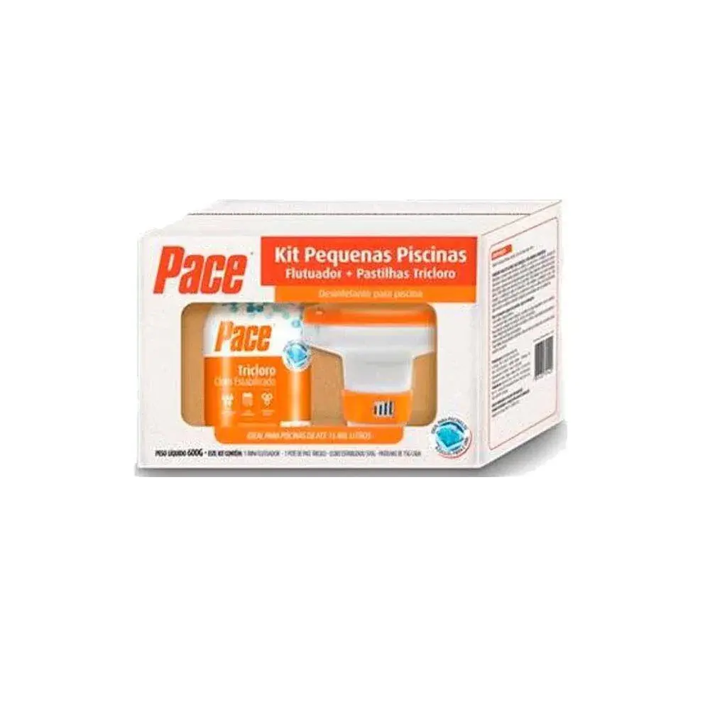 Flutuador para piscina pace com pastilhas tricloro 500G pace HTH