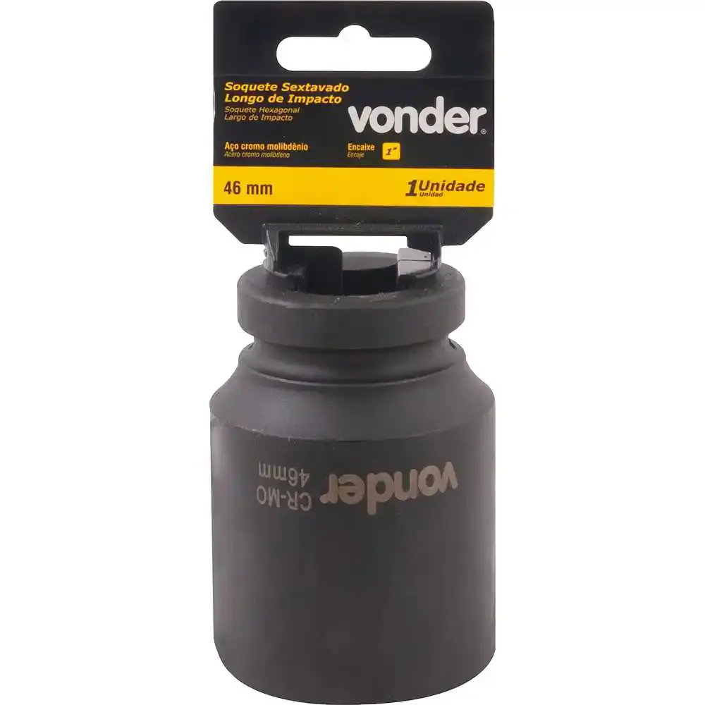 Soquete sextavado imp longo encaixe 1 POL 46 MM Vonder — fotografia 4