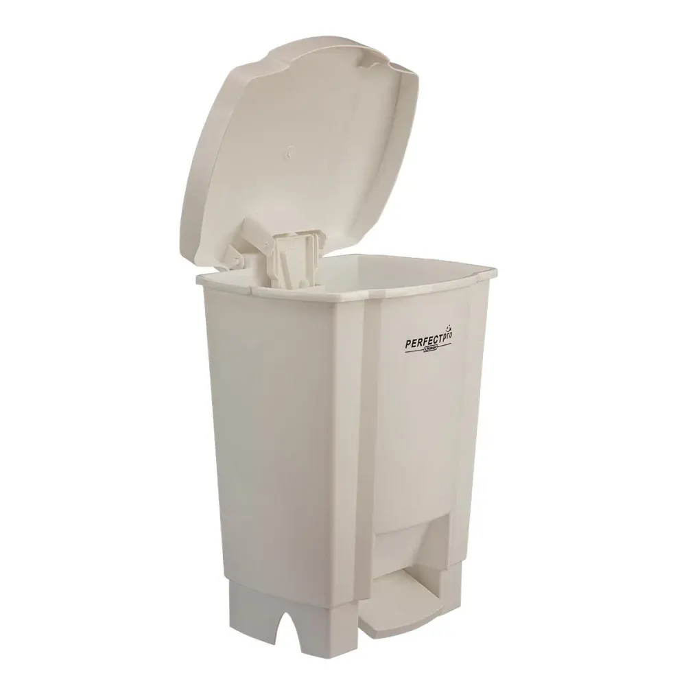 Lixeira resistente e balanceada branca 17L Perfect