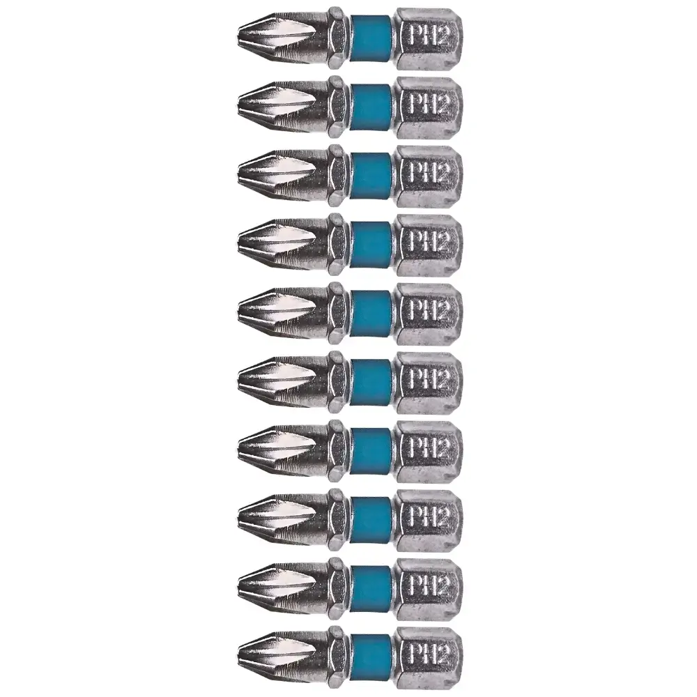 Bits Curto Phillips 1/4 POL 25 mm PH2 com 10 Peças GROSS