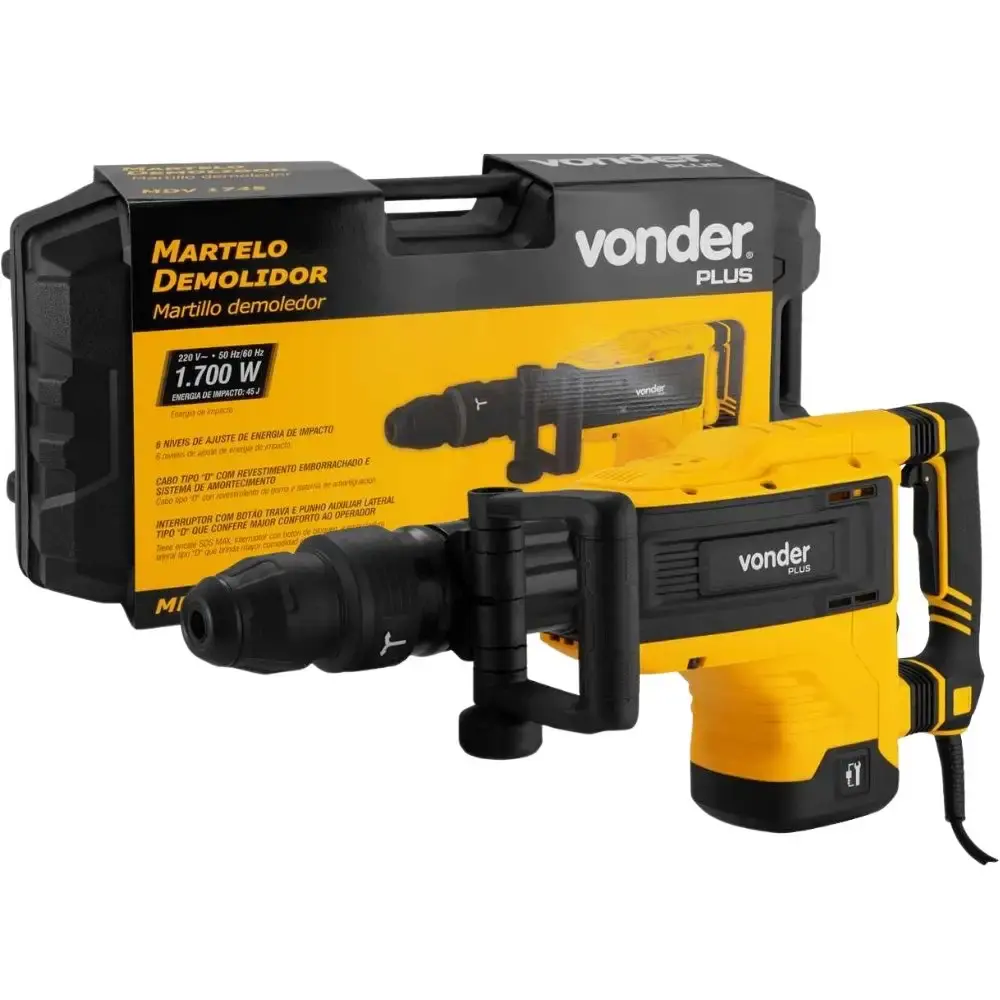Martelo demolidor 12,2KG 45J 220V Vonder — fotografia de referência