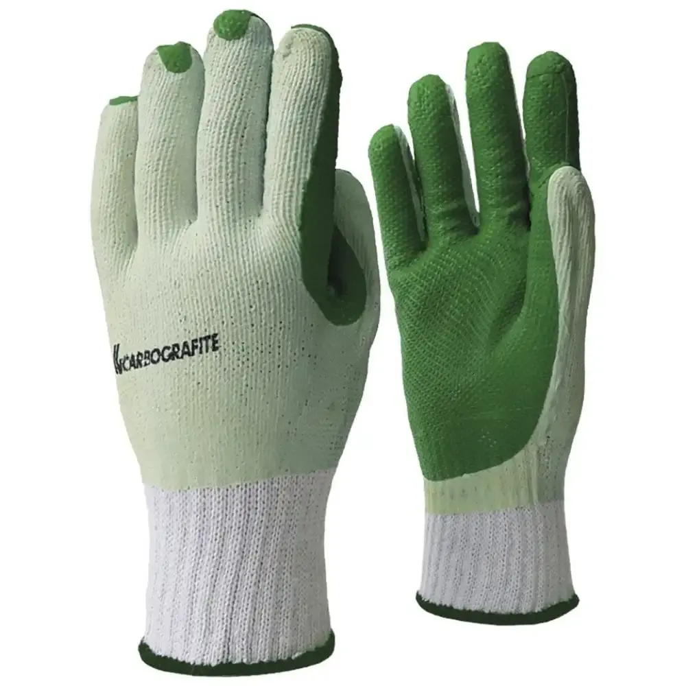 Luva de proteção industrial super grip com 12 pares Carbografite — fotografia 2