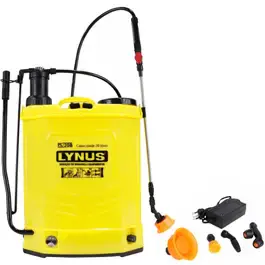 Pulverizador costal 20 litros 2 em 1 à bateria e manual PL-20B Lynus — fotografia 2