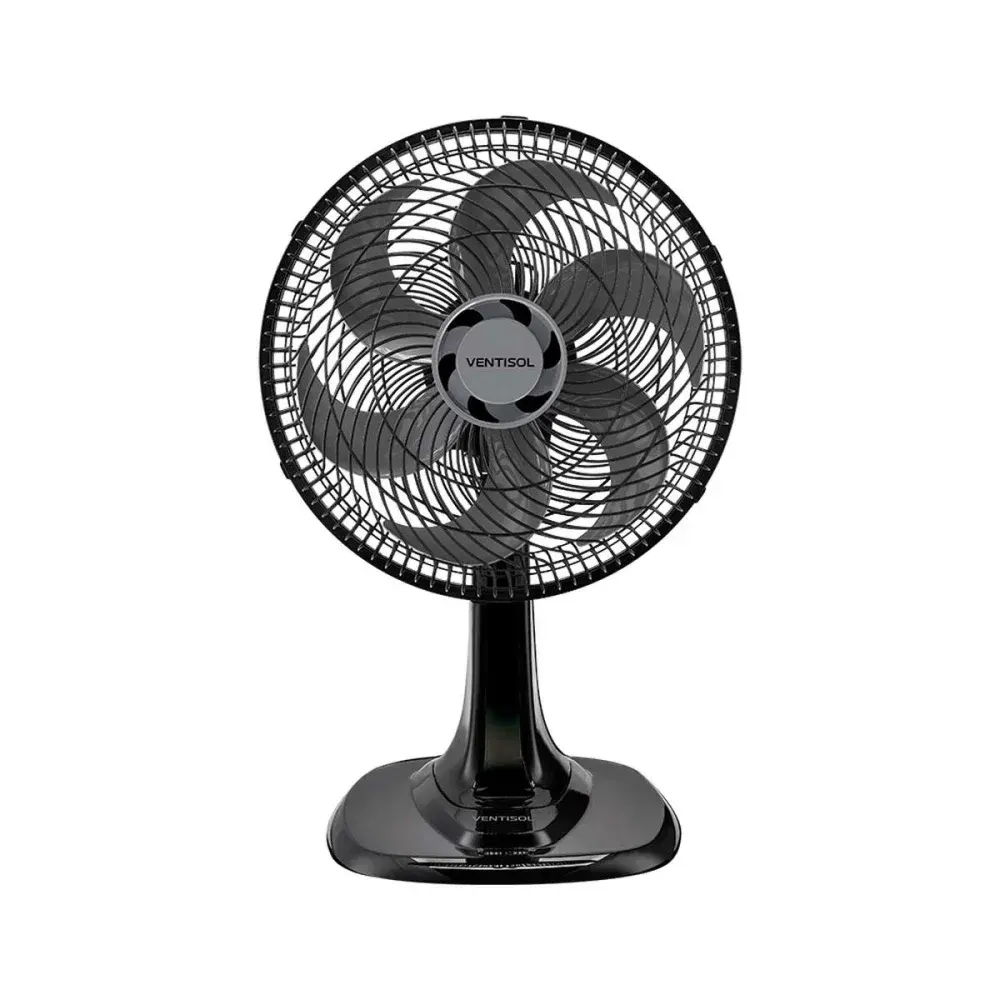Ventilador de mesa turbo premium 30CM preto 220V Ventisol — fotografia de referência