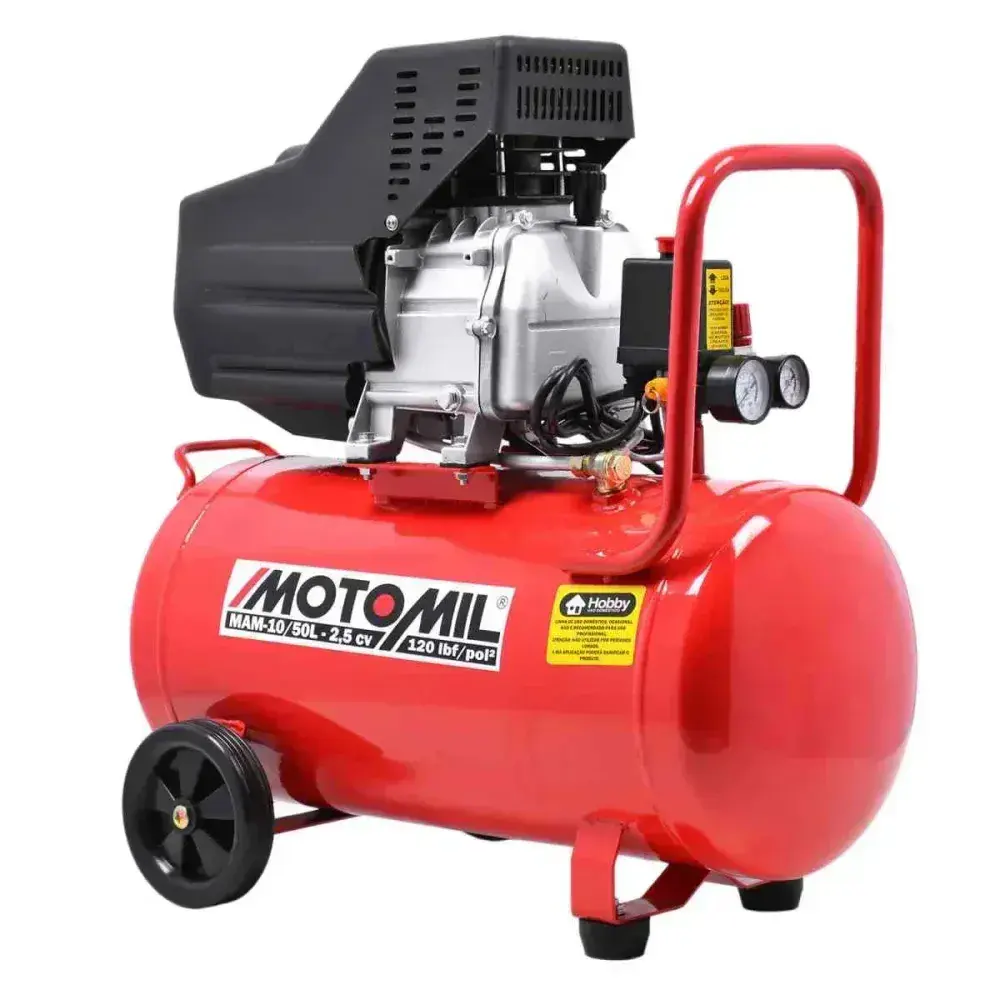Compressor de ar MAM10/50 2,5CV 50L 127V/220V elétrico MotoMil — fotografia 6