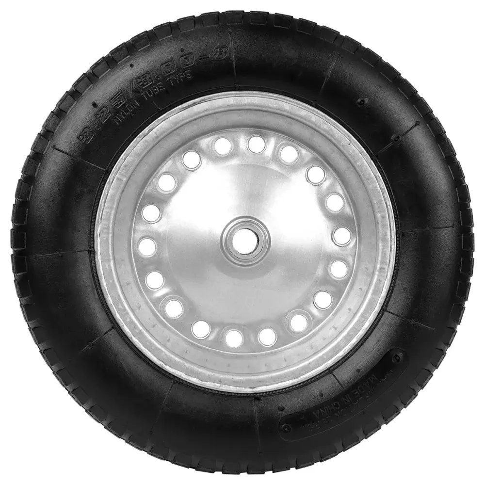 Roda para carrinho de mão worker modelo eixo 3/4 com pneu e câmara Maestro — fotografia 5
