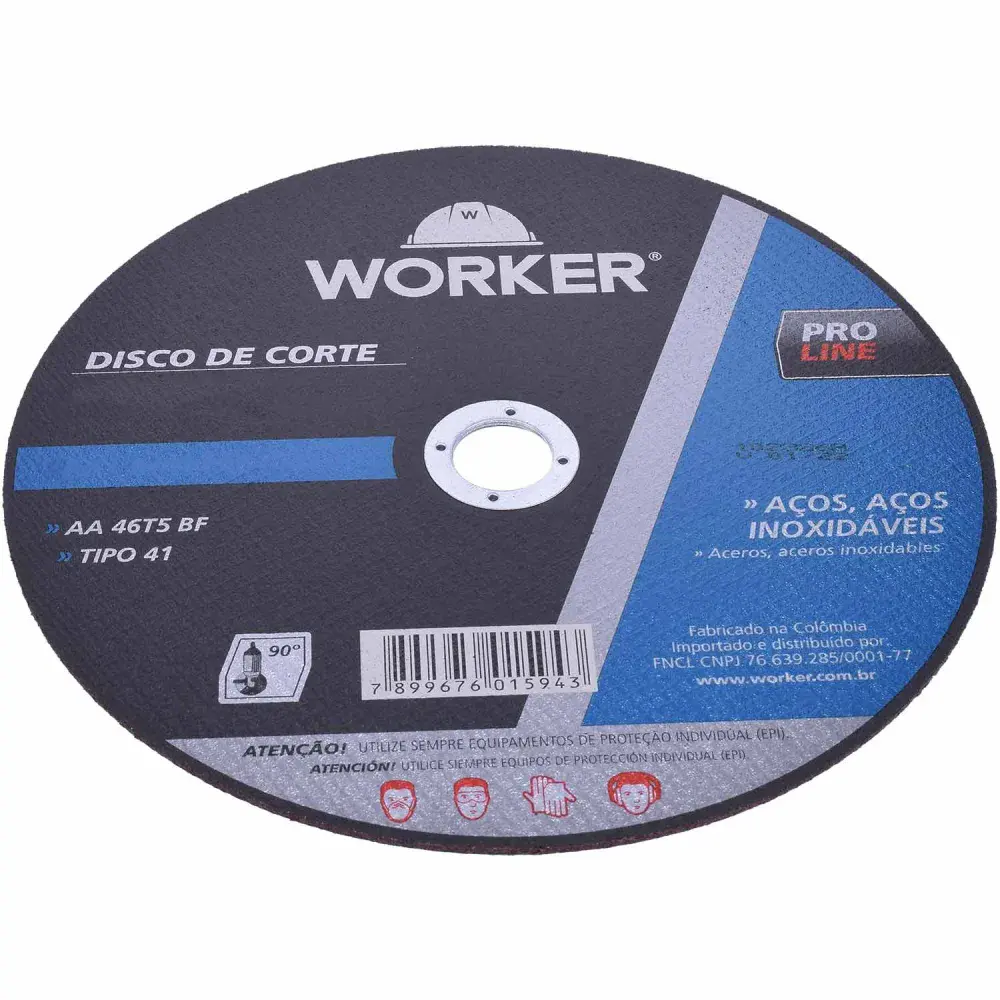 Disco corte 7,6/8 inox Worker — fotografia 3