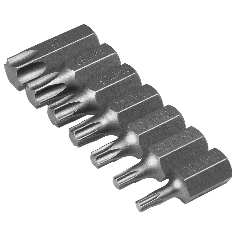 Jogo de bits torx sextavado 10MM T20-T55 com 15 peç Worker — fotografia 8