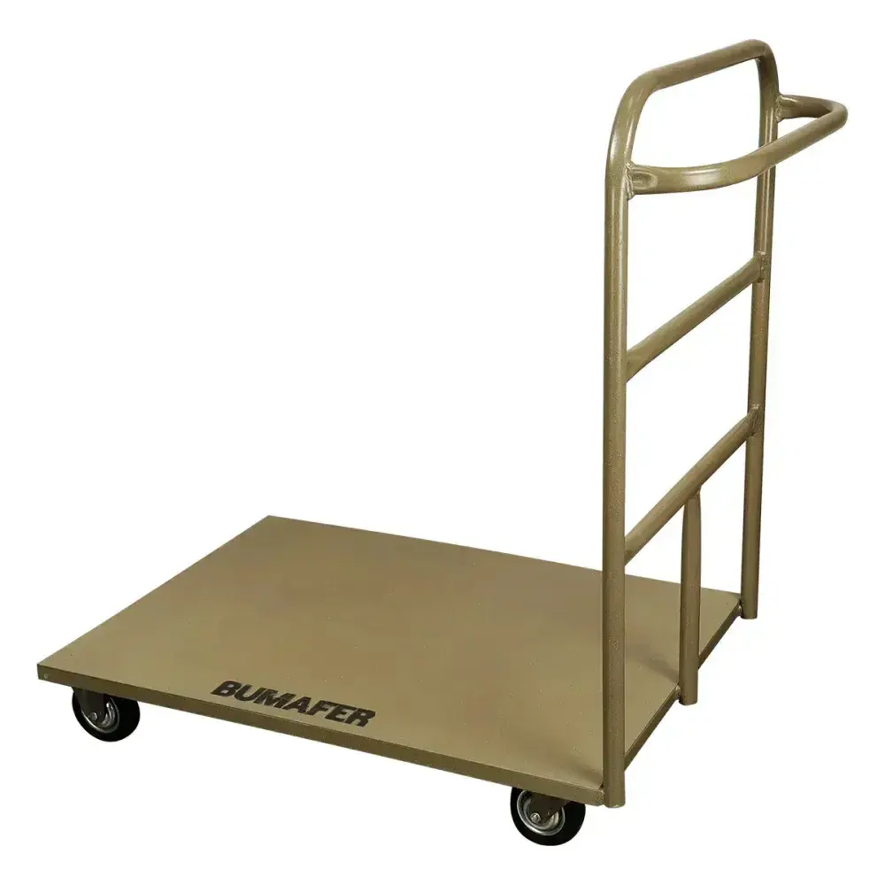 Carro plataforma aço 800X600MM 250KG com uma aba fixa Bumafer — fotografia 10