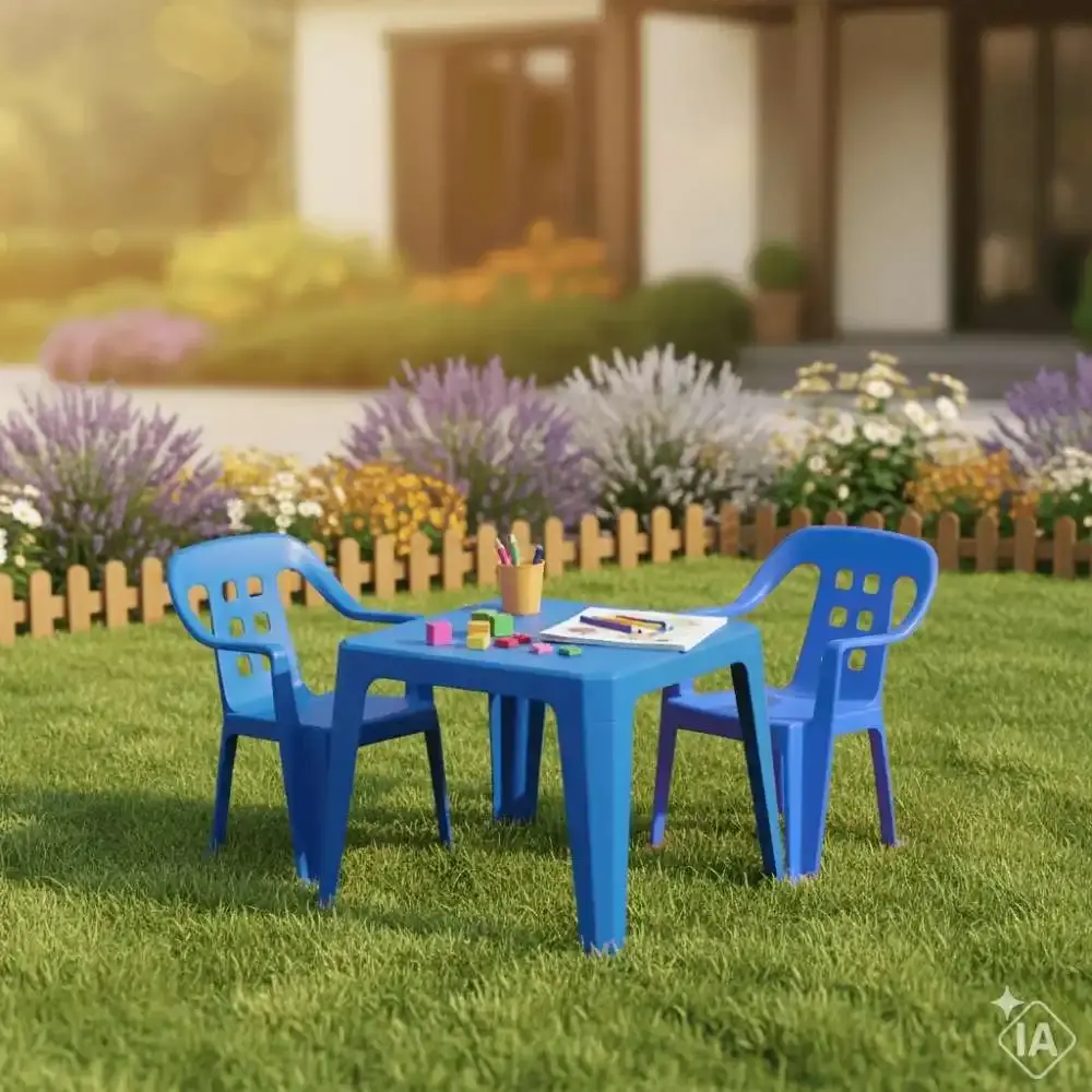 Mesa Play Infantil 61 x 46cm Azul BEL Belfix — fotografia 6