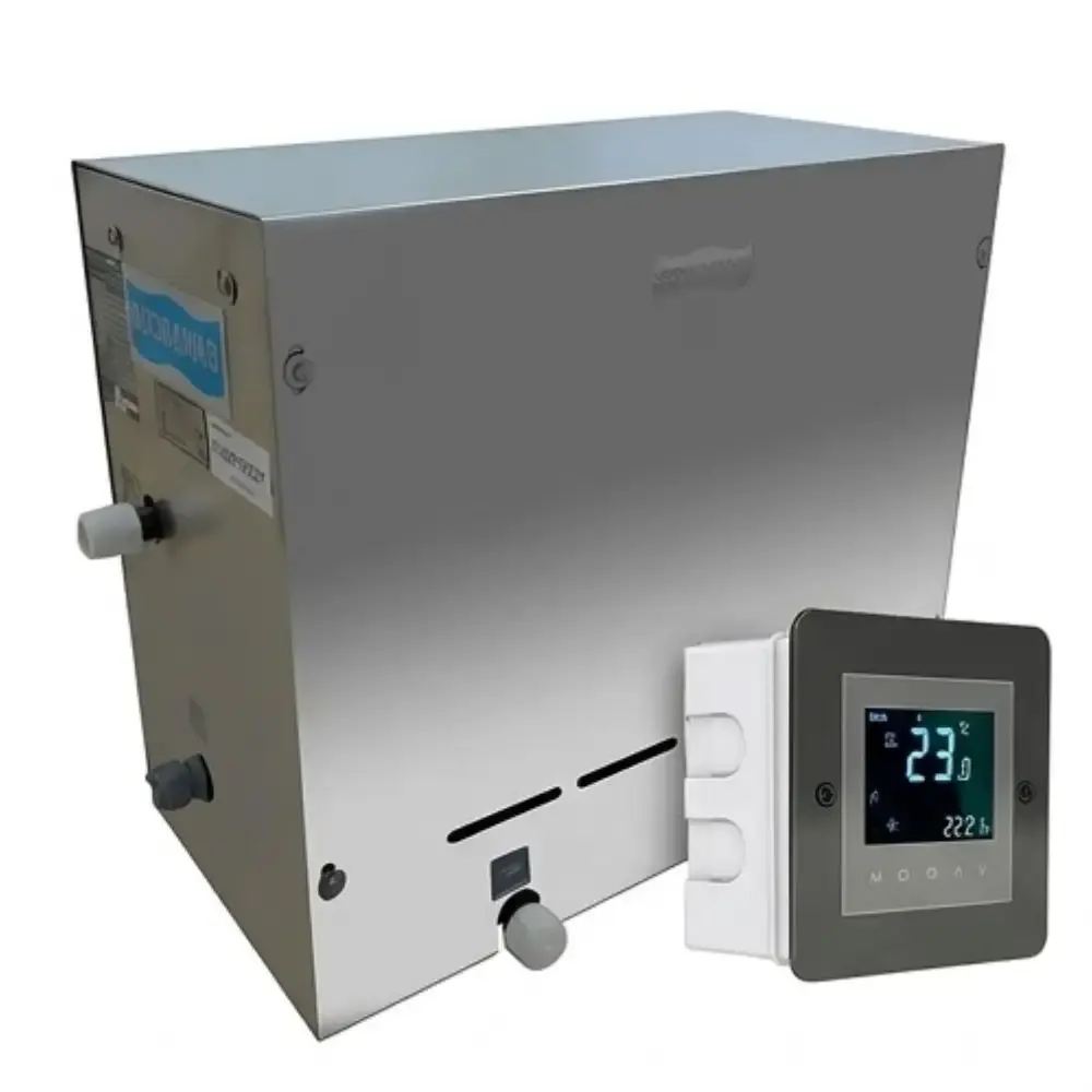 Sauna a Vapor Steam Inox 15kw Trifásica Comando Touch Wifi 15kw Steam inox 220V SODRAMAR — fotografia de referência
