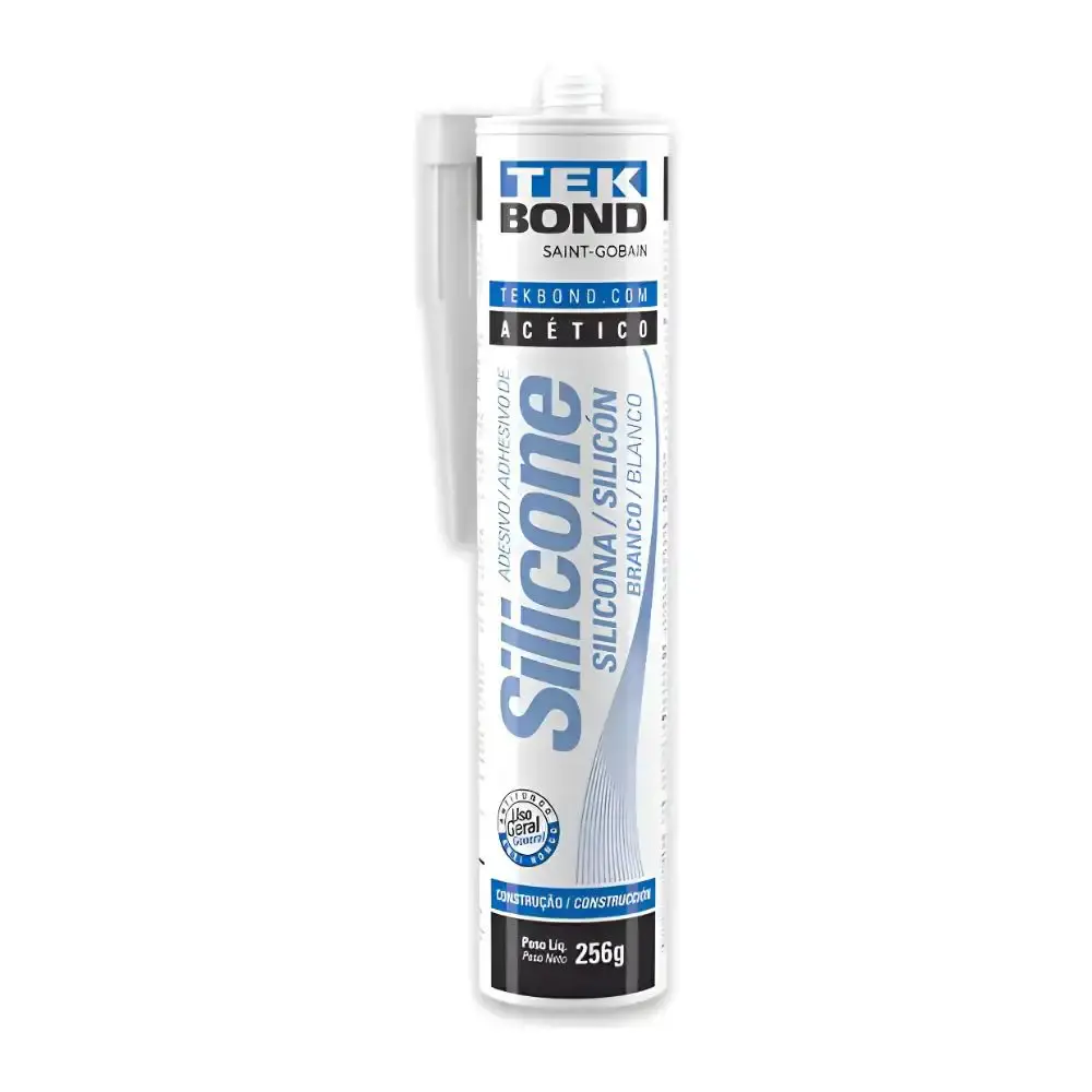 Silicone acético branco 256 gramas tekbond TEK Bond — fotografia de referência