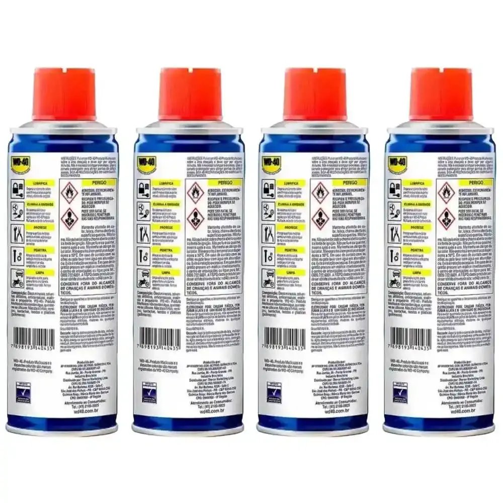 Desengripante spray 300ML industrial com 4 unidades Wd-40 — fotografia 2