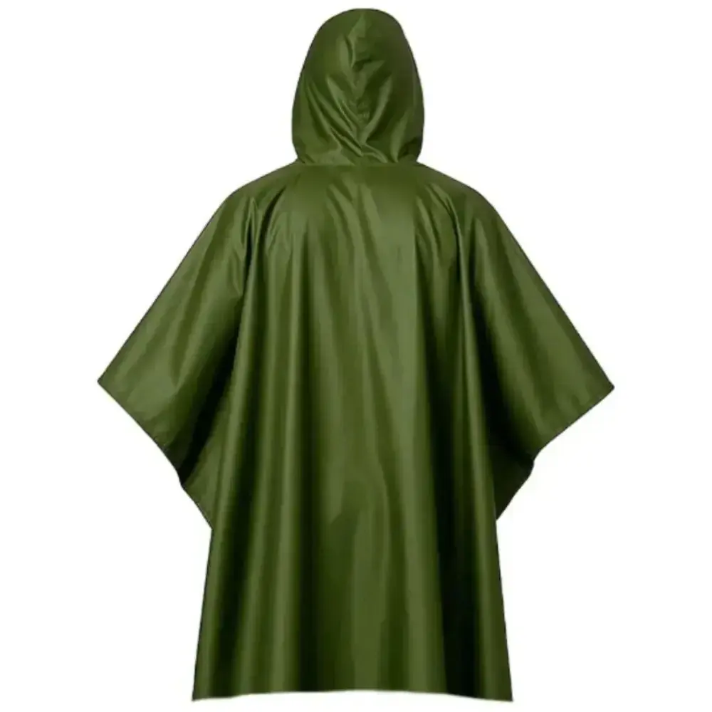 Poncho capa de chuva impermeável em PVC verde araguaia Kala — fotografia 4