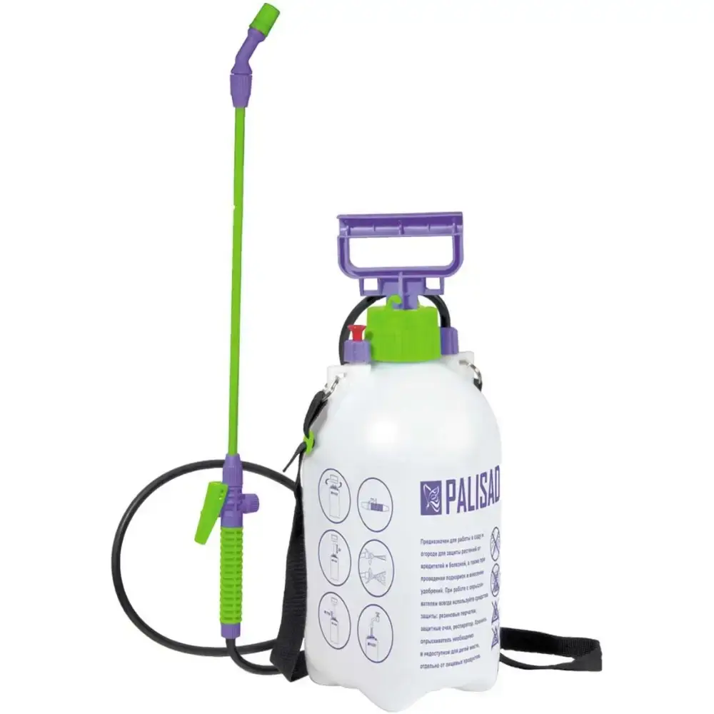 Pulverizador manual 7 litros com bomba mangueira e aspersor Palisad