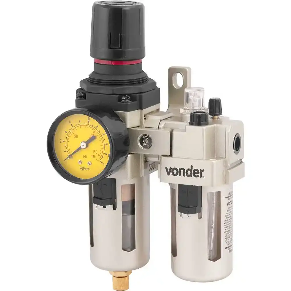 Regulador e lubrificador 1/4 POL RL 140 Vonder — fotografia 3