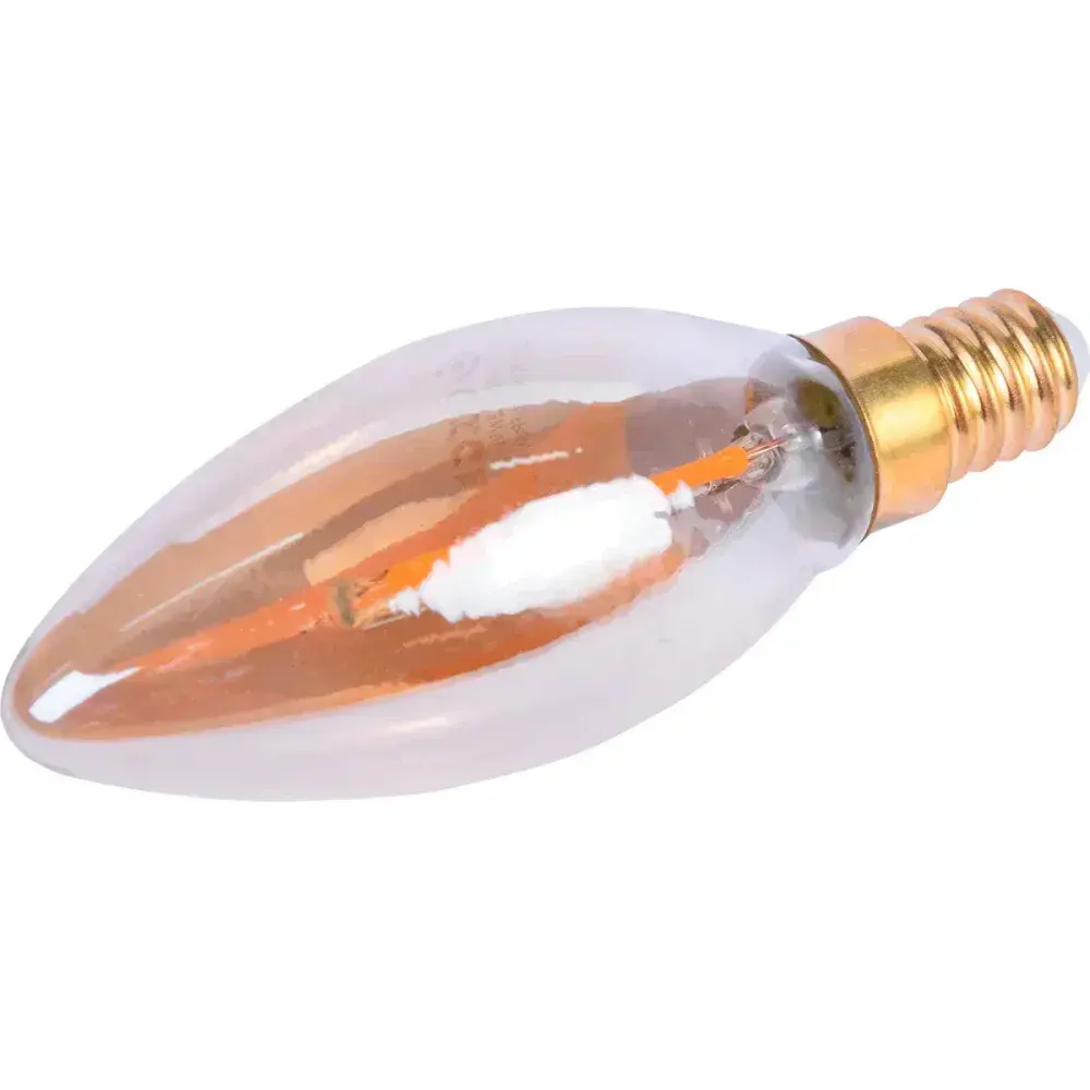 Lâmpada de led vela vintage âmbar B35 E14 3W Liege 127V — fotografia 8