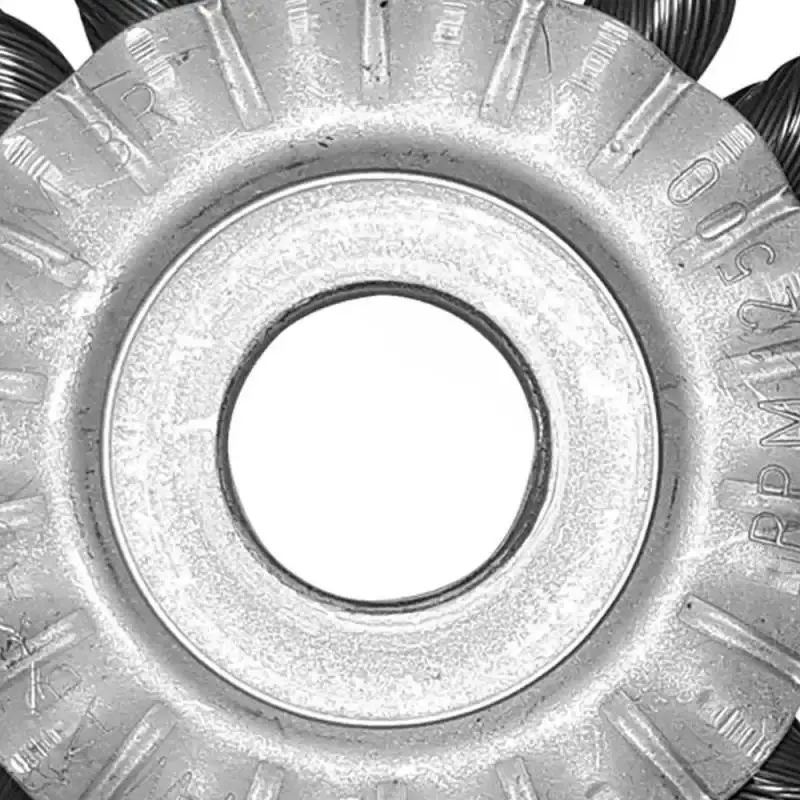 Escova de Aço Carbono Circular Trançada 6 x 1/2 x 7/8 POL 2007 ABRASFER — fotografia 3