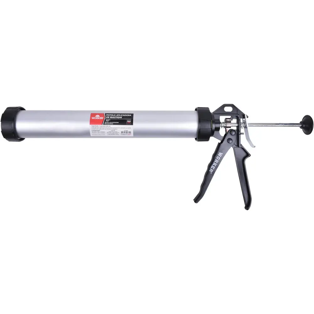 Pistola aplicadora de mastique em alumínio 15 600ML Worker — fotografia de referência