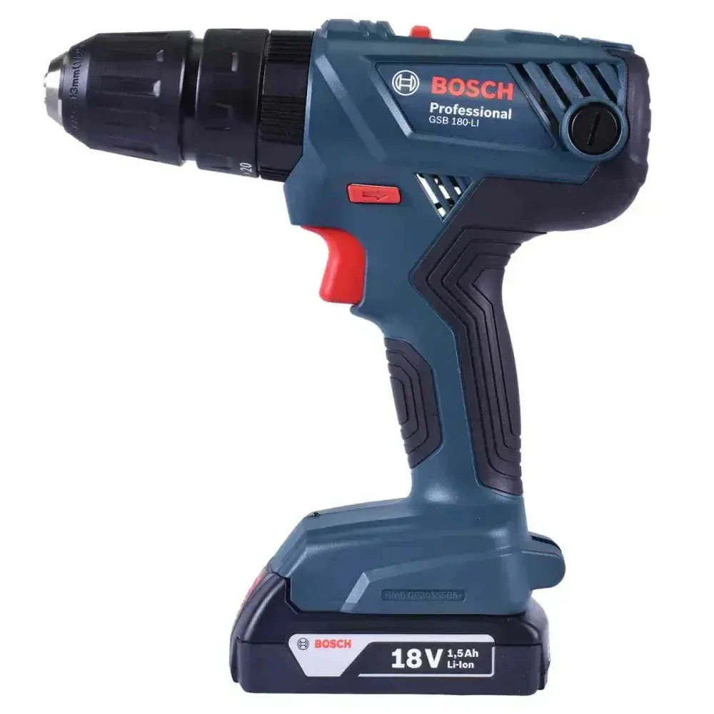 Conjunto chave de impacto GDX180L + parafusadeira/furadeira GSB180LI Bosch — fotografia 10