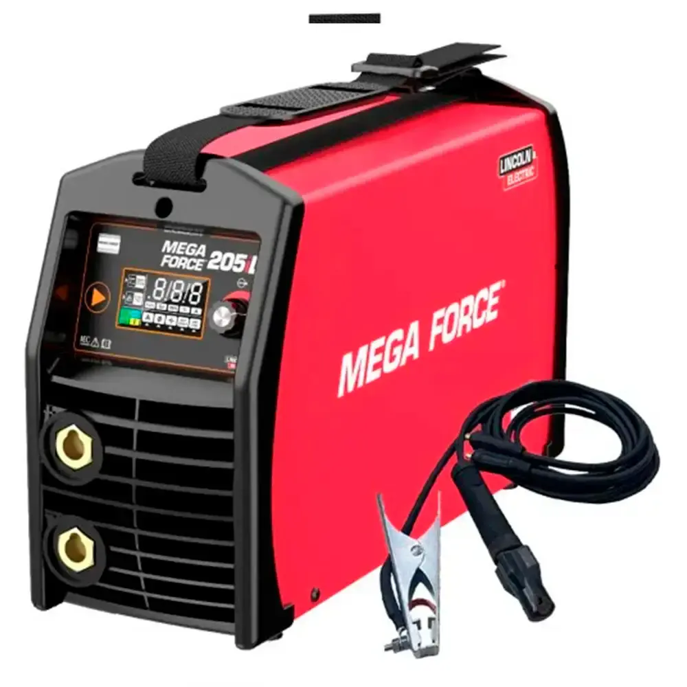 Inversora De Solda 200A MegaForce 205ID Bivolt com display LINCONL Lincoln — fotografia de referência