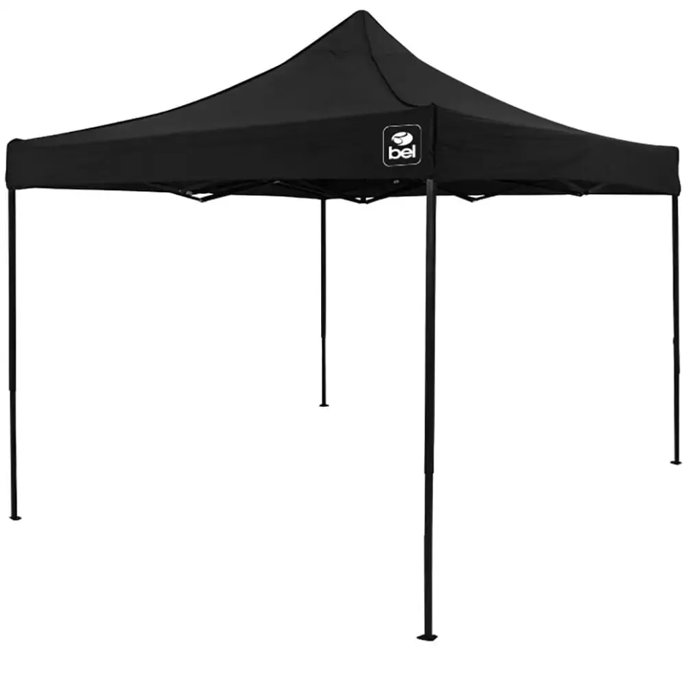 Tenda Gazebo Dobrável 3 x 3 Metros Oxford BEL Preto-Preto Belfix — fotografia 5