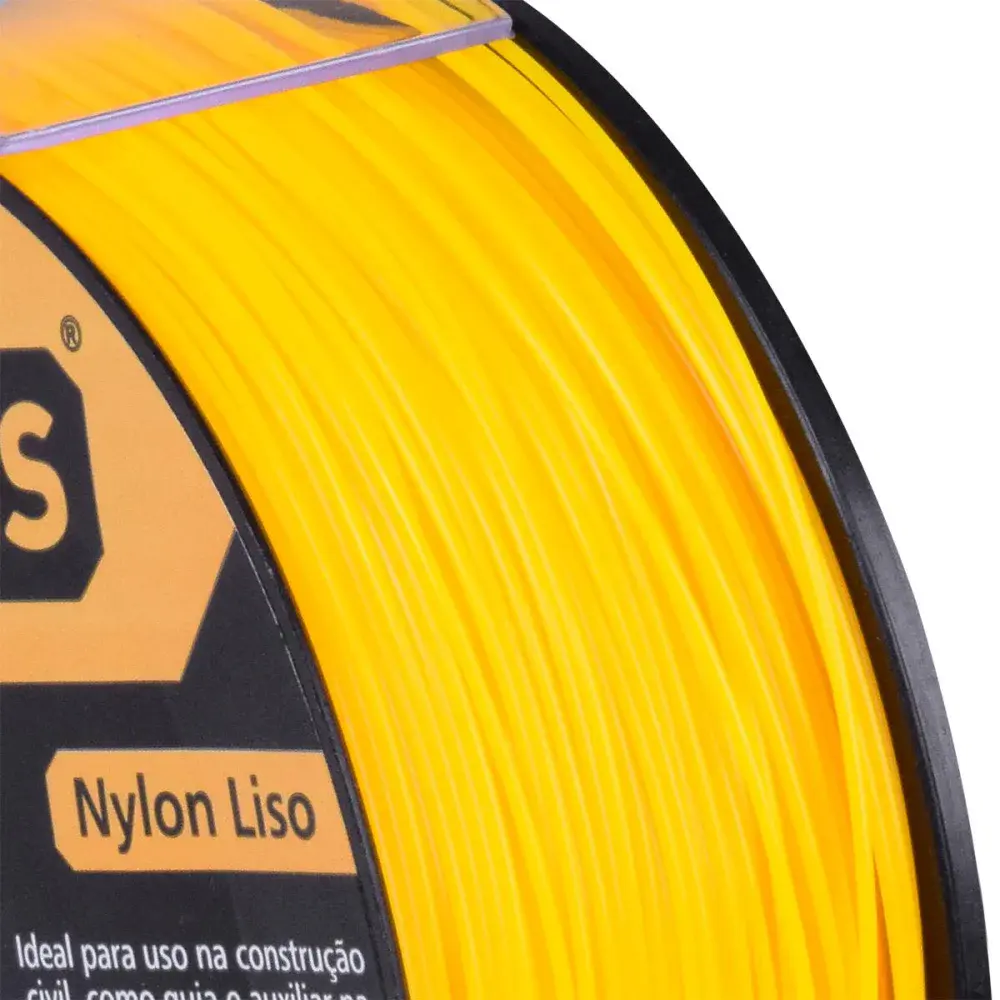 Linha pedreiro nylon amarelo 0,80M x 100MTS Collins — fotografia 4