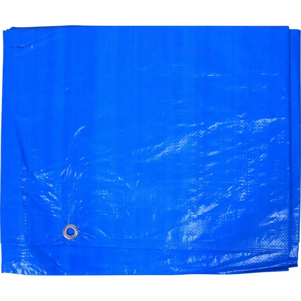 Lona encerada de polietileno 150 micras 2M x 2M azul Worker — fotografia 2