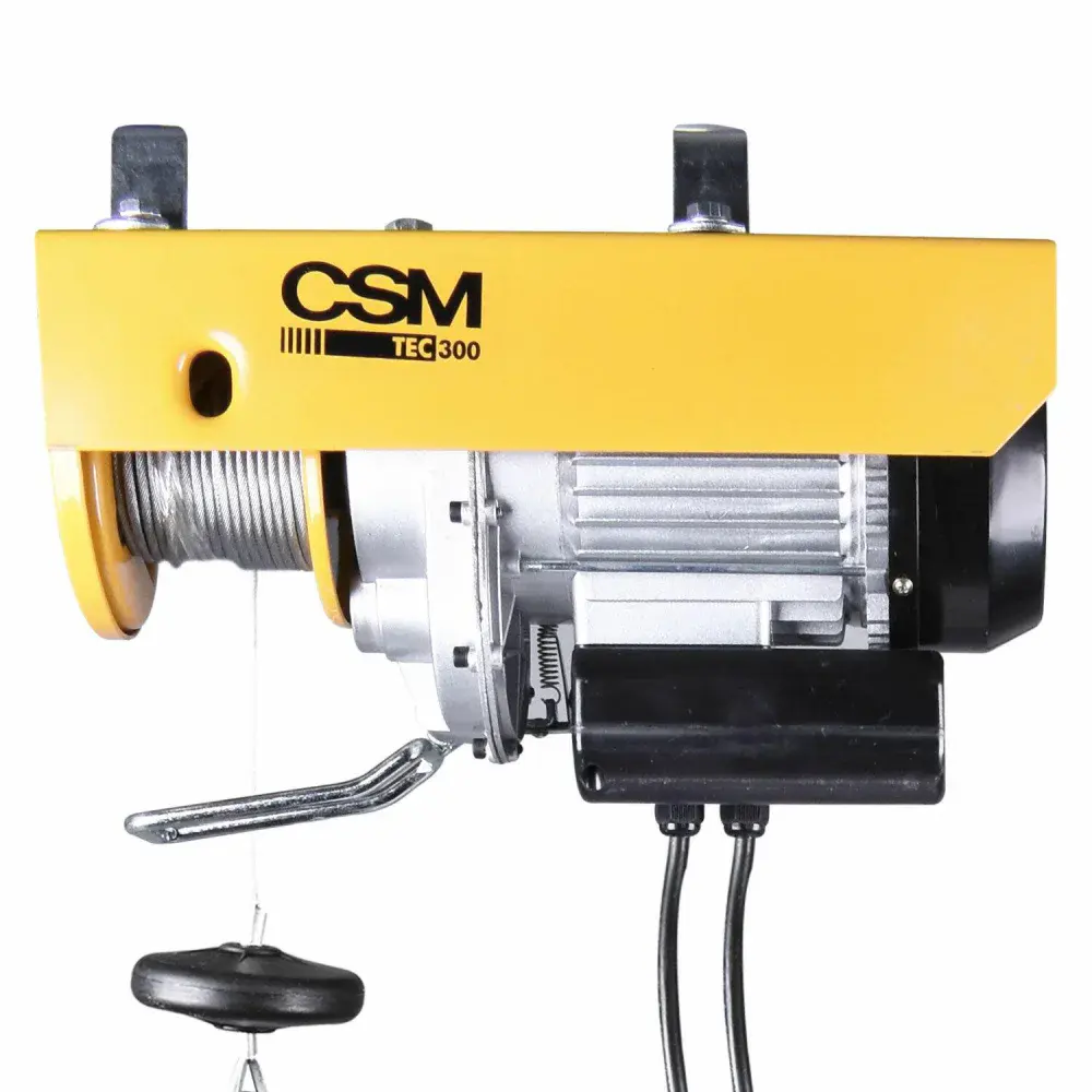 Guincho elétrico de cabo de aço TEC300/600KG 1,35CV 220V CSM — fotografia 3