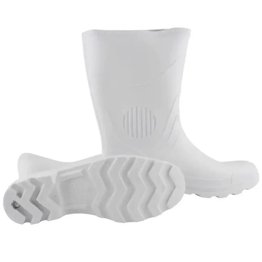 Bota de pvc branca Nº42 modelo 387 pega forte grendene — fotografia 10