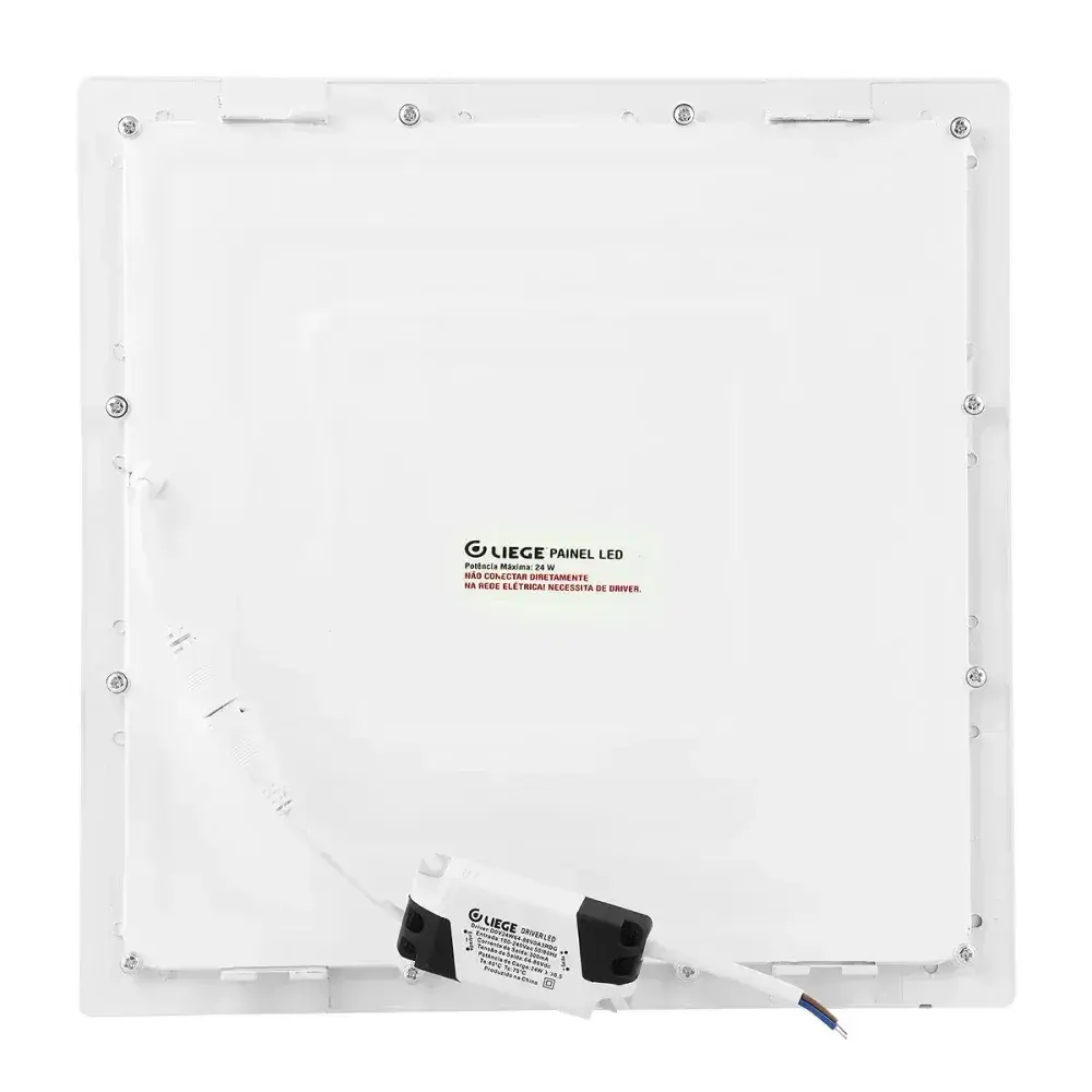 Painel de led quadrado embutir 1680LM 24W branco biv Liege — fotografia 11