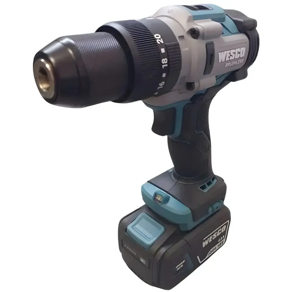 Parafusadeira de impacto 18V 1/2 polegadas esmerilhadeira 5 polegadas com bateria 18V Wesco — fotografia 4