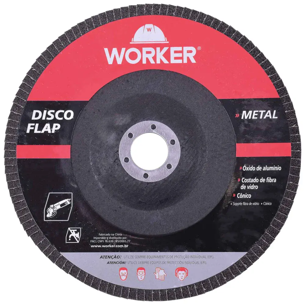 Disco flap reto G60 178 x 22,23MM metal Worker