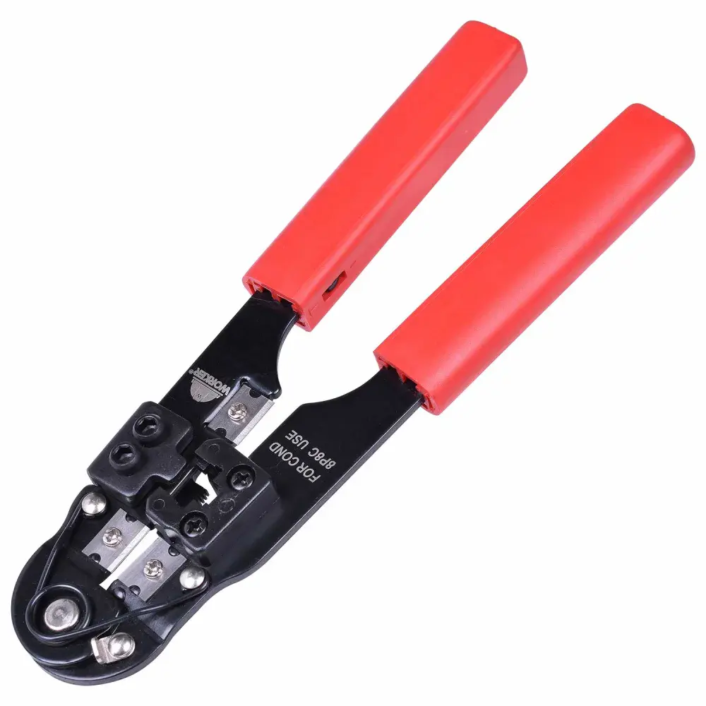 Alicate crimpador 8P8C RJ45 Worker — fotografia 4