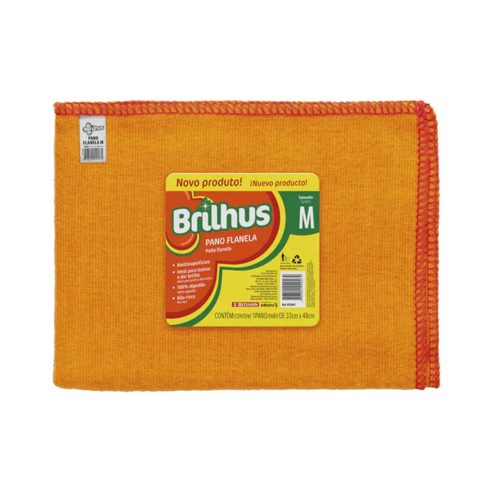 Brilhus pano flanela m 33X38CM Bettanin