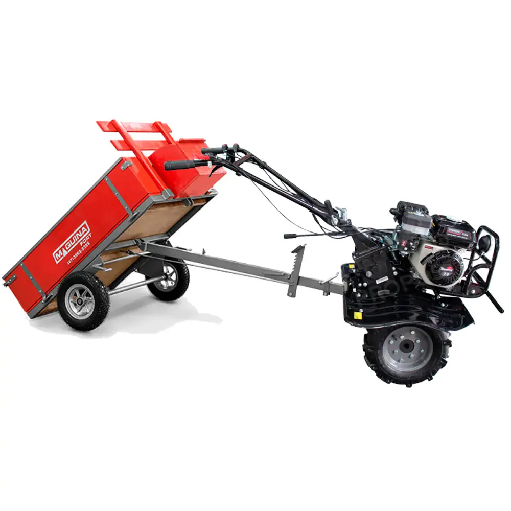 Motocultivador gasolina 7,0 HP 4T 212 CC TT90R-XP-U 701-012 toyama com carreta fixa R-8 máquinafort — fotografia 3