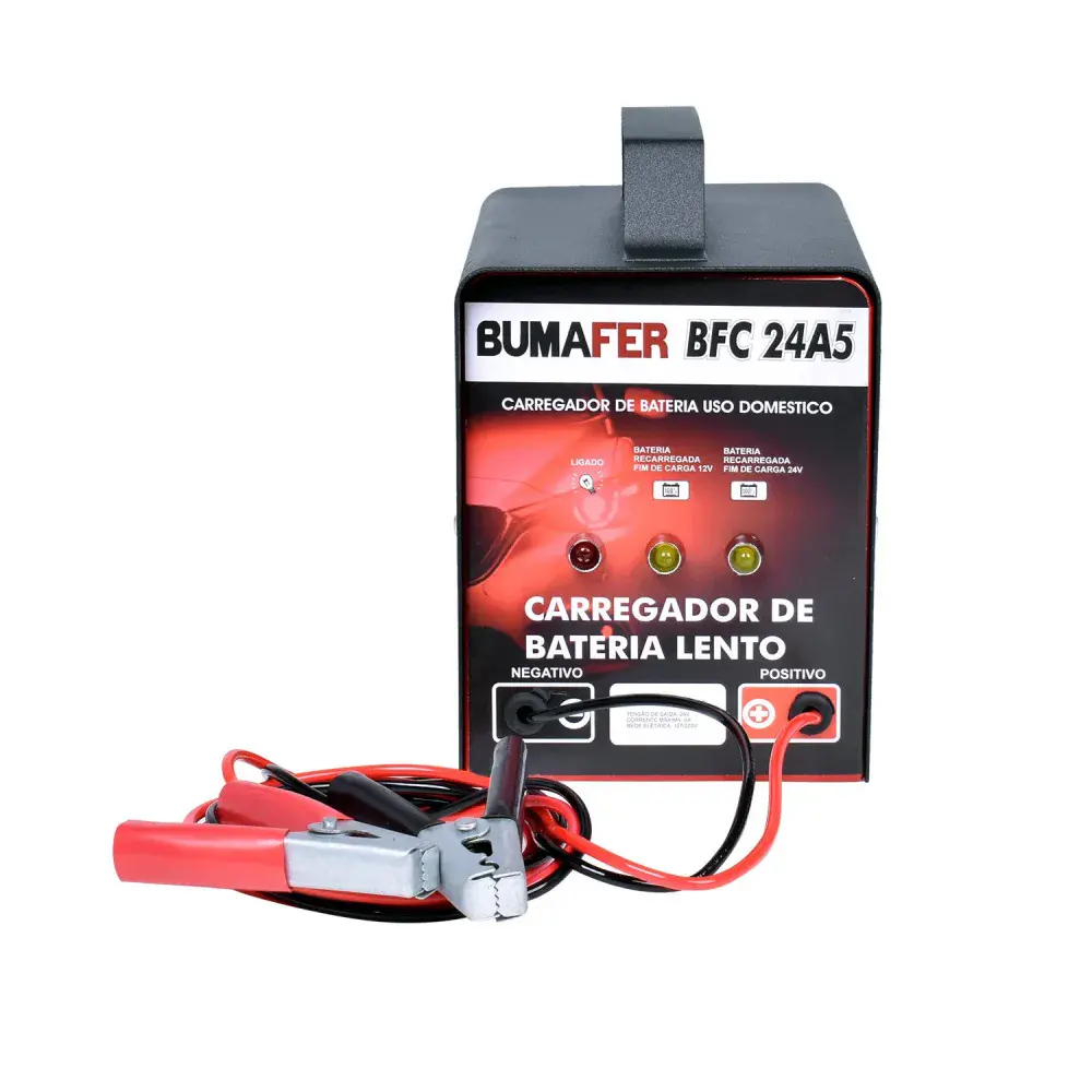 Carregador de bateria automotivo 5A 12V Bumafer